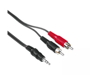Hama 3.5mm - 2x RCA garso kabelis 2 m 2 x RCA Juoda