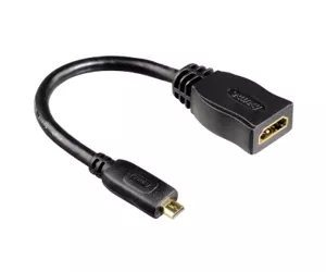 Hama 75083095 HDMI cable 0.1 m HDMI Type D (Micro) HDMI Type A (Standard) Black