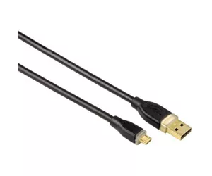 Hama USB A - micro USB B USB cable 0.75 m USB 2.0 Micro-USB B Black