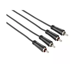 Hama 00122275 garso kabelis 10 m 2 x RCA Juoda