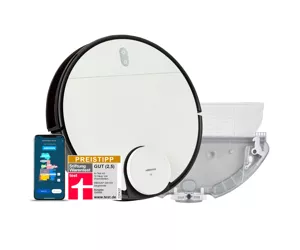 MEDION X40 SW robot vacuum Bagless Black, White