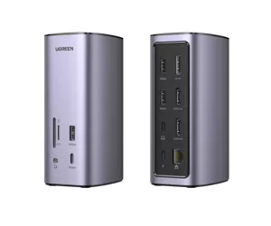 Ugreen USB-C Docking Station 12-in-1 Vielinis Sidabras
