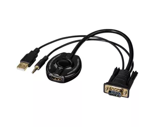 Hama 0.3m VGA/HDMI+3.5mm+USB