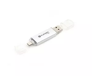 Platinet PMFA16S USB atmintukas 16 GB USB Type-A / Micro-USB 2.0 Sidabras