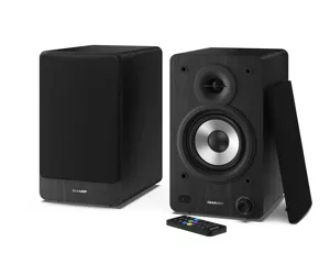 Sharp Bookshelf Speakers loudspeaker 2-way Black Wired & Wireless 60 W