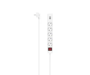 Hama 00223183 elektros tinklo ilgintuvas 1,4 m 5 AC išvestis(ys / čių) Vidaus Balta