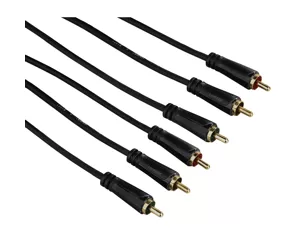 Hama 75122148 component (YPbPr) video cable 3 m 3 x RCA Black