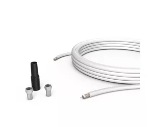 Hama 00179261 koaksiaalkaabel 10 m Koaksiaalne Must, Metallik, Valge