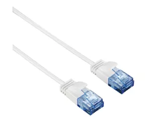 Hama Slim-Flexible CAT6 0.75m võrgukaabel Valge 0,75 m U/UTP (UTP)