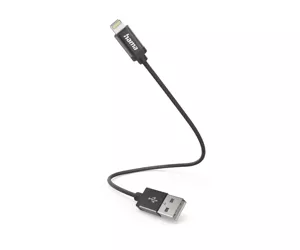 Hama 00201578 кабель с разъемами Lightning 0,2 m Черный
