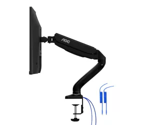 AOC AS110DX monitor mount / stand 81.3 cm (32") Black Desk
