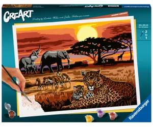 Ravensburger 23548 värvimisleht ja -raamat Värvimine numbrite järgi, komplekt