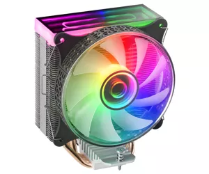 Mars Gaming MCPU-VR Black CPU Heatsink Dual Infinity Mirror ARGB 4 HCT Heatpipes 180W TDP Ultra-quiet PWM 12cm Fan