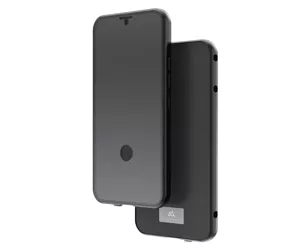 Hama 360° Glass mobile phone case 15.5 cm (6.1") Cover Black, Transparent