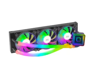 Mars Gaming ML-ULTRA360 Black Liquid CPU Cooling TDP 650W Infinity Mirror 3 Silent FDB ARGB Fans ARGB Tubes Universal Multisocket