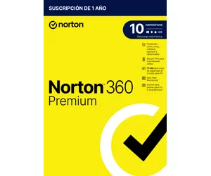 NortonLifeLock 360 Premium Antivirus security База Испанский 1 лицензия(и) 1 лет