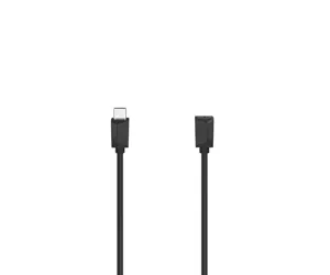 Hama 00200647 USB-kaabel 0,5 m USB 3.2 Gen 1 (3.1 Gen 1) USB C Must
