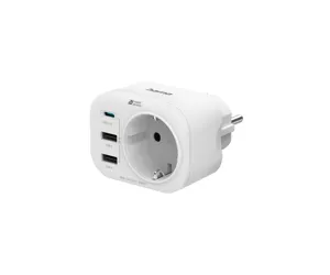 Hama 00223342 elektros tinklo ilgintuvas 1 AC išvestis(ys / čių) Vidaus Balta
