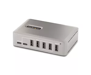 StarTech.com 10-Port USB-C Hub - 8x USB-A/2x USB-C - Self-Powered w/65W Power Supply - USB 3.1 10Gbps - Desktop/Laptop USB Hub w/USB-IF Certified 3ft Locking Cable, USB C Hub
