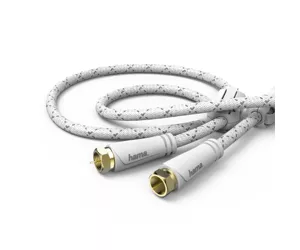 Hama 00179218 koaksiaalkaabel 1,5 m F-tüüp Valge