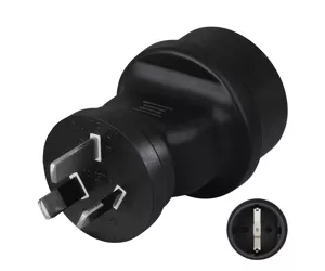 Hama 00108882 elektripistiku adapter Tüüp F Tüüp I (AU) Must