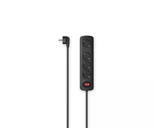 Hama 00223052 power extension 1.5 m 4 AC outlet(s) Indoor Black