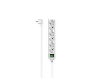 Hama 00223007 pikendusjuhe 1,4 m 6 vahelduvvoolu kontakt Hoonesisene Valge