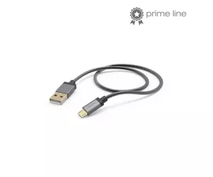 Hama Metal USB cable 1.5 m USB 2.0 USB A Micro-USB B Anthracite