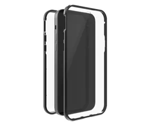 Hama 360° Glass mobile phone case 15.5 cm (6.1") Cover Black, Transparent