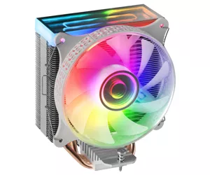 Mars Gaming MCPU-VR White CPU Heatsink Dual Infinity Mirror ARGB 4 HCT Heatpipes 180W TDP Ultra-quiet PWM 12cm Fan