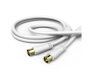Hama 00179247 coaxial cable 3 m F-type White