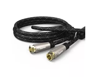 Hama 00179217 coaxial cable 5 m F-type Black