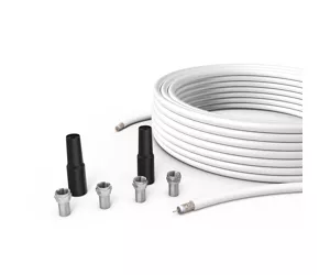 Hama 00179262 coaxial cable 20 m F-type White