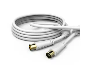 Hama 00179290 coaxial cable 7.5 m White