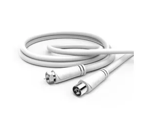 Hama 00179255 coaxial cable 3 m F-type White