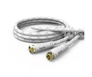 Hama 00179220 coaxial cable 5 m F-type White
