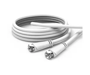 Hama 00179229 coaxial cable 7.5 m F-type White