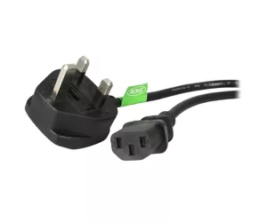 StarTech.com 6ft (1.8m) UK Computer Power Cable, 18AWG, BS 1363 to C13, 10A 250V, Black Replacement AC Power Cord, Kettle Lead / UK Power Cord, PC Power Supply Cable, TV/Monitor Power Cable