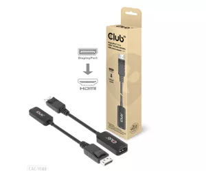CLUB3D DisplayPort1.4 to HDMI 4K120Hz/8K60Hz HDR Active adapter M/F