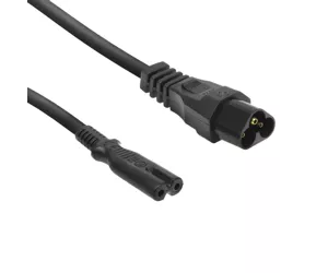 ACT Powercord C6 - C7 black 0.2 m