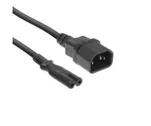 ACT Powercord C14 - C7 black 0.2 m