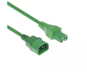 ACT AK5306 power cable Green 1.2 m IEC C14 IEC C15
