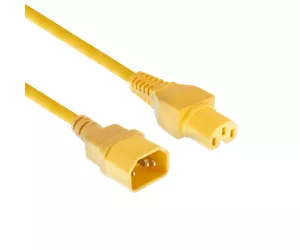 ACT AK5307 power cable Yellow 1.2 m IEC C14 IEC C15
