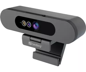 Sandberg Face-ID Webcam 2 вебкамера 2 MP 1920 x 1080 пикселей USB-C Черный