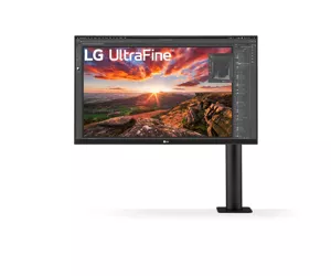 LG UltraFine Ergo LED display 68,6 cm (27") 3840 x 2160 pikseliai 4K Ultra HD Juoda