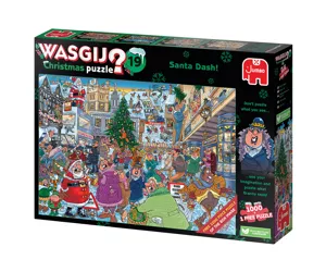Wasgij Christmas 19 - Santa Dash! 2x1000pcs (1 puzzle for free)