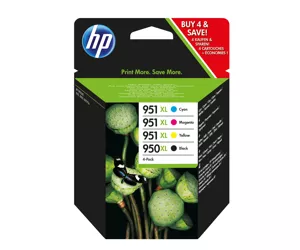 HP 950XL High Yield Black/951XL High Yield Cyan/Magenta/Yellow 4-pack Original Ink Cartridges