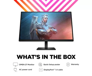 HP OMEN by HP 27 computer monitor 68.6 cm (27") 1920 x 1080 pixels Full HD Black