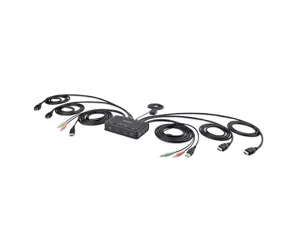StarTech.com C2-DH46-UA2-CBL-KVM KVM переключатель Черный