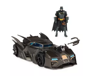 DC Comics , Crusader Batmobile Playset with Exclusive 4-inch Batman Figure, 3 Super-Villain Paper Figures, Kids Toys for Boys and Girls Ages 4+